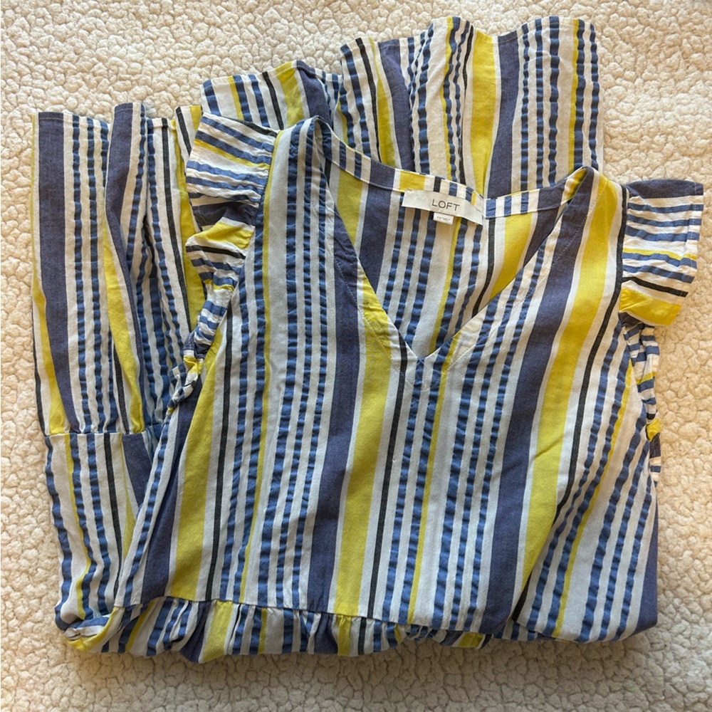 Striped Loft Babydoll Dress
